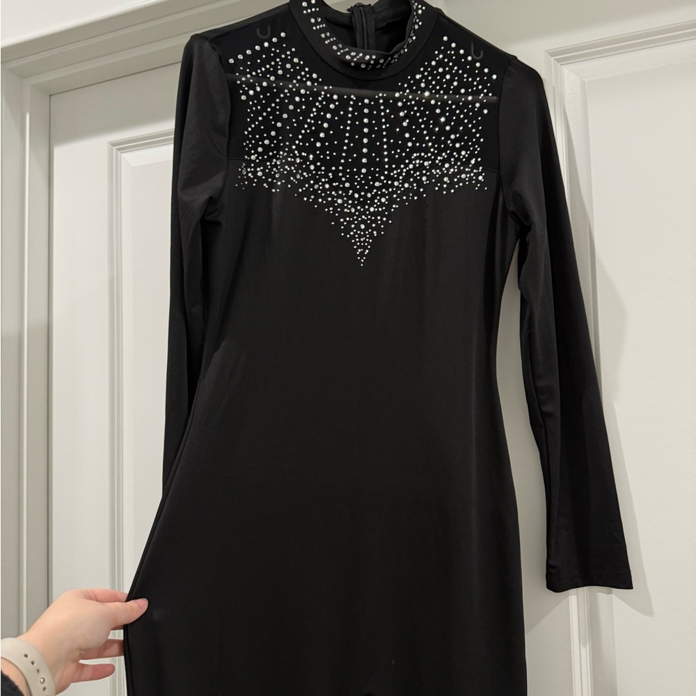 Elegant Black Long Sleeve Jumpsuit